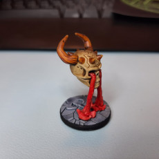 Picture of print of Demonic Blood Skull / Demi Lich miniature