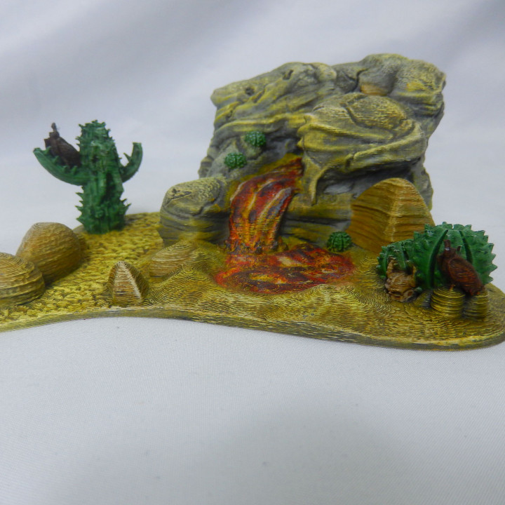 $1.95Desert oasis diorama / tabletop terrain