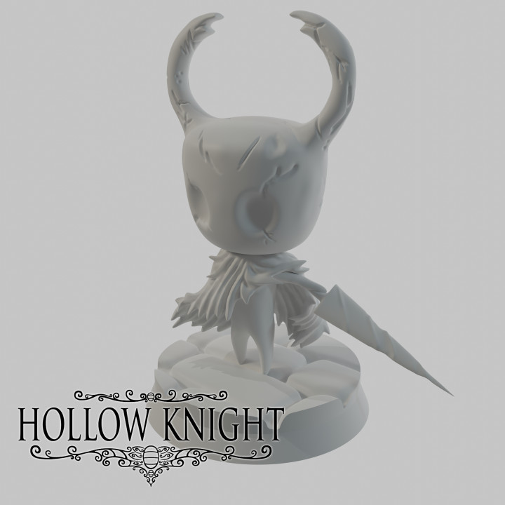 Epic Hollow Knight figure with a stand : The Knight