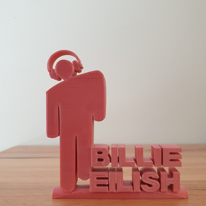 Billie EIlish ornament with headphones
