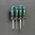 TX Screwdriver Set 6pc Holder for Wall 058 I for screws or peg board image