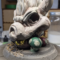 Picture of print of Bowser Skull Incense Holder Statue