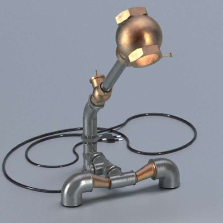Pipe fitting lamp