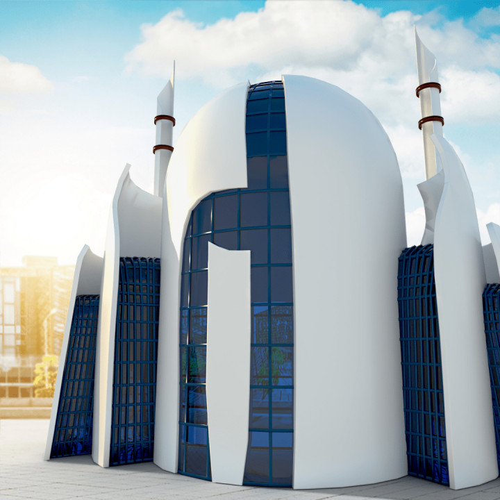 Hard Surface Modeling | Architecture Mosque