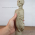 RESIN READY - Plaster model of torso and head, showing partial dissection image