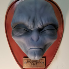 Picture of print of Roswell Alien Trophy