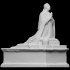 Statue of a kneeling man image