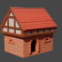 Low poly medieval house image