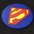 Round Superman Logo Coaster image