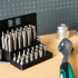 Tool Holder for Power Bits 40pcs with Connectors 003 I for screws or peg board image