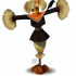 Cheerleader scarecrow image
