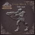 Corprate Mech Squad - 4 Cyberpunk Models - 32mm scale image