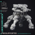 Corporate Walker Mech - Heavy Support -  cyberpunk 32 mm scale image
