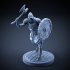 Skeleton - Heavy Infantry - Axe + Round Shield - Attack Pose image
