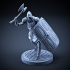 Skeleton - Heavy Infantry - Axe + Square Shield - Attack Pose image