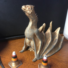 Picture of print of Drogon From "Game of Thrones" Support Free