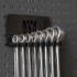 Combination Spanner Set 8pcs metric 8-19mm Wall Holder 011 I for screws or peg board image