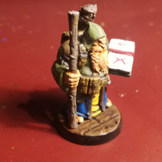 Picture of print of Dramnir - Dwarf Wizard with owl - 32mm - DnD