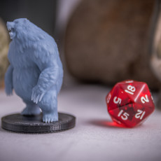 Picture of print of Grizzly Bear Miniature - pre-supported