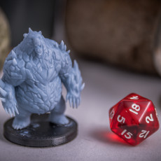 Picture of print of Magma Bear Miniature - pre-supported