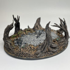 Picture of print of Mystical Pond Oval 120x94mm /Base&Terrain/ /Pre-supported/