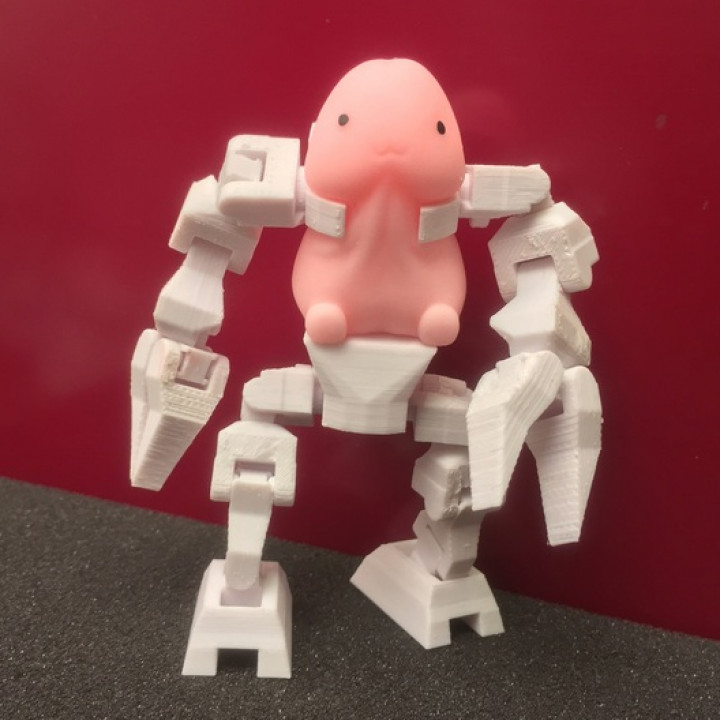 3D Printable Articulated Mecha Suit for Ding Ding by willbot