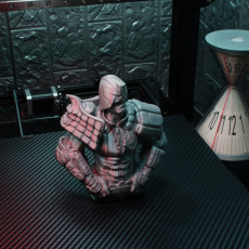 Picture of print of Judge Dredd bust (fan art)