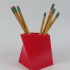 twisted square pencil holder image