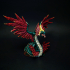 Snake Goddess Serpentia / Quetzalcoatl / Couatl / Winged Serpent print image
