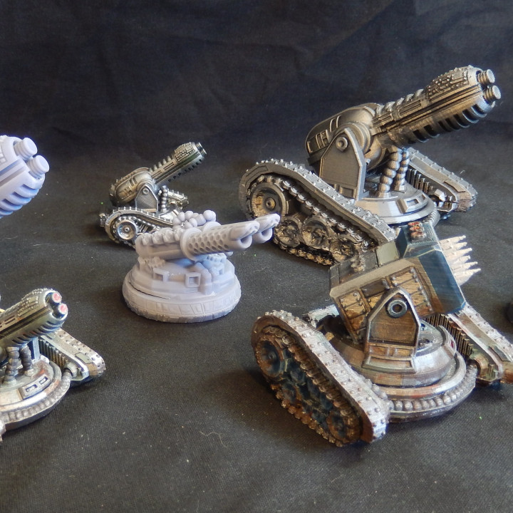 $1.95Defence turrets/cannons with optional caterpillar tracks (Sci Fi Miniatures)