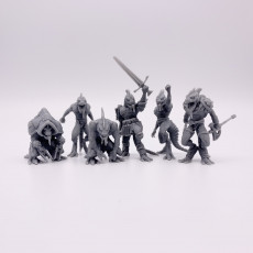 Picture of print of Lizardfolk Warrior Set / Reptile Soldier