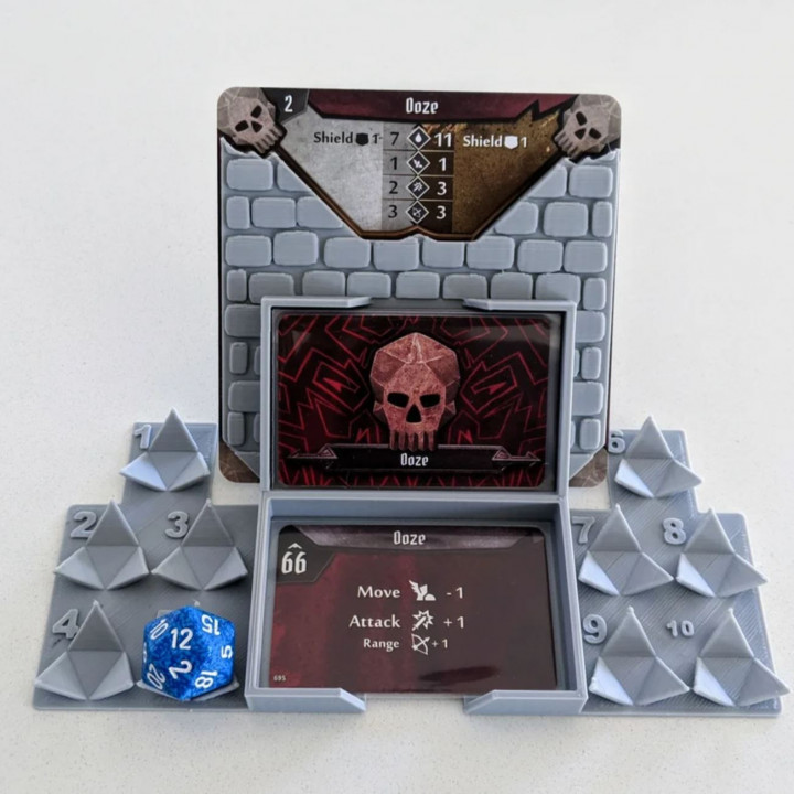 STL file Gloomhaven Organizer (2 of 2) - All pieces except monsters,  monster attack cards, and monster attack modifiers 👹・3D printer design to  download・Cults