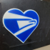 USPS Support Heart image