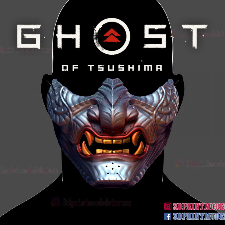 $24.99Ghost of Tsushima - Japanese Oni Samurai Ghost Mask - Cosplay Halloween Helmet