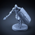 Skeleton - Heavy Infantry - Spear + Square Shield - Attacking Pose image