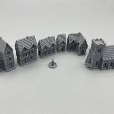 Picture of print of Wee Burgh Medieval Town or City (timberframe set01)