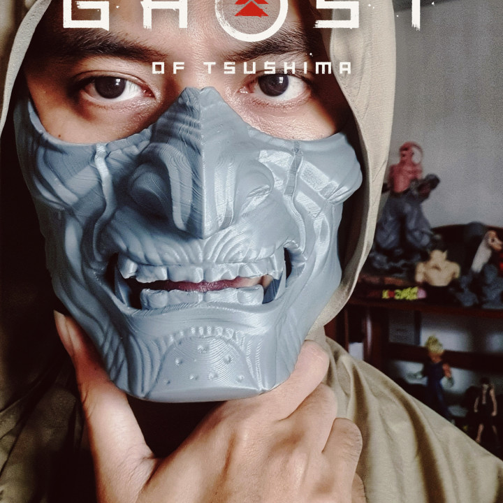 $24.99Oni Samurai Ghost Mask - Ghost of Tsushima - Cosplay Helmet