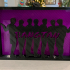 BTS silhouette ornament print image