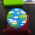 Earth Logo / Pin / Keychain Multicolor Print image