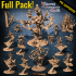 FULL PACK! ALL THIEVES of the Shadowsands Guild  [Display piece (Great Djinn + 7 Heroes + Queen) + Regular-sized Djinn + Sly the Pusher + Runners] image