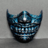 Face Mask - Samurai Hannya Mask -Corona Mask print image