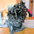 Batman 3d sculpture tested and ready for printing by B3DSERK Studios print image