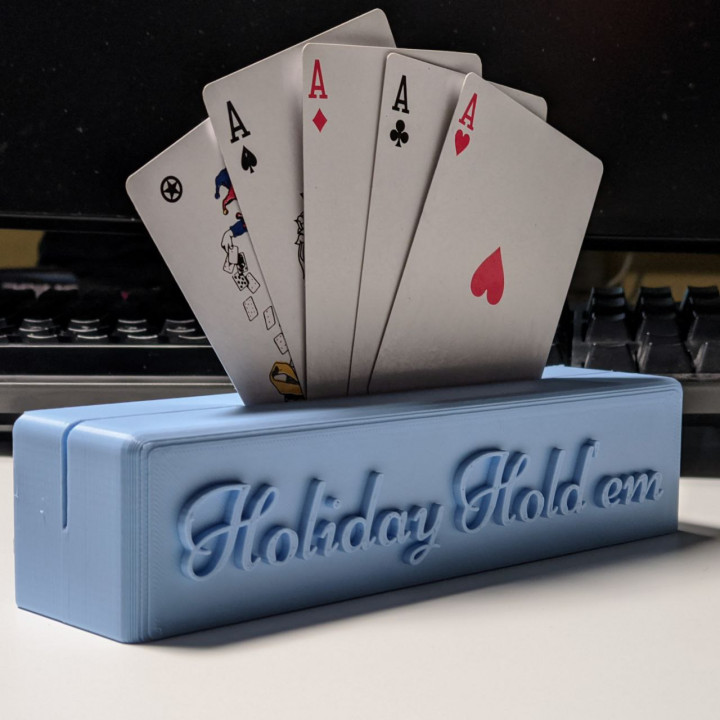 Holiday Hold'em Card Stand