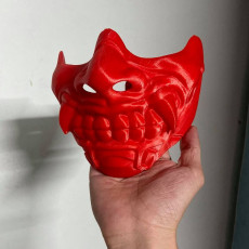 Picture of print of Face Mask - Samurai Mask - Halloween Costume Cosplay