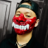 Face Mask - Samurai Mask - Halloween Costume Cosplay print image