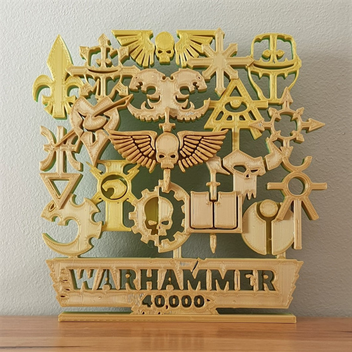 Warhammer 40K factions artwork ornament