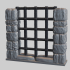 OpenForge Dungeon Stone Separate Wall Grates/Jail Doors image