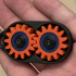 Gear Spinner Keychain print image