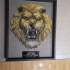 Lion head STL file 3d model - relief for CNC router or 3D printer print image