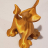 A golden dog - Mike! print image